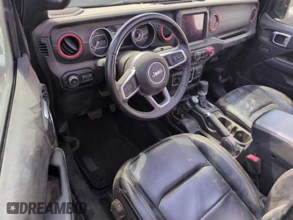 2019 Jeep Wrangler Unlimited Sahara with VIN 1C4HJXEN8KW616980, listed as a Copart auction lot 51253215 with 54,011 mi miles and Salvage Title. Bid and sale history available at DreamBid. Image 8.