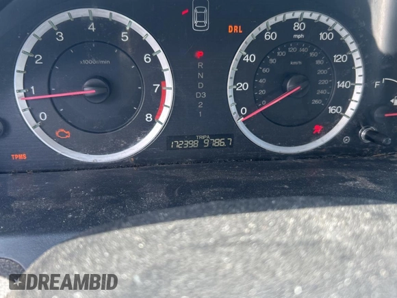 2009 Honda Accord LX-P with VIN 1HGCP26419A165093, listed as a Copart auction lot 61976585 with 172,398 mi miles and Clean title. Bid and sale history available at DreamBid. Image 8.