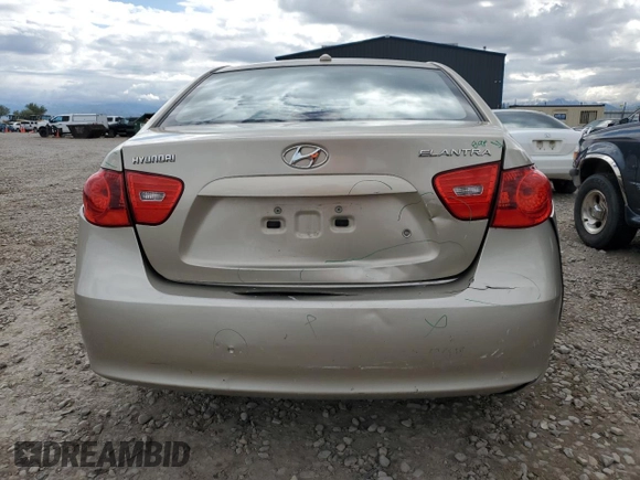 2009 Hyundai Elantra GLS with VIN KMHDU46D69U639010, listed as a Copart auction lot 57311405 with 96,759 mi miles and Salvage title. Bid and sale history available at DreamBid. Image 6.