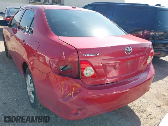 2009 Toyota Corolla with VIN JTDBL40E19J045006, listed as a IAAI auction lot 41856715 with 235,042 mi miles. Bid and sale history available at carsss.com. Image 6.