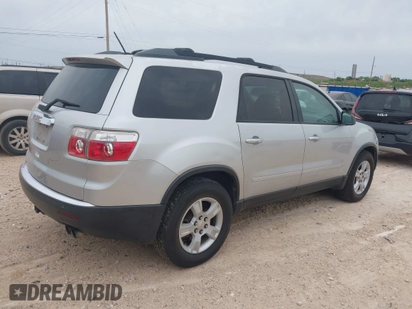 2010 GMC Acadia SLE with VIN 1GKLRLED1AJ107137, listed as a IAAI auction lot 42062326 with 255,938 mi miles and . Bid and sale history available at DreamBid. Image 4.