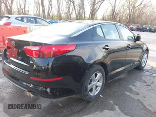 2015 Kia Optima LX with VIN 5XXGM4A70FG371690, listed as a IAAI auction lot 41884415 with 139,601 mi miles and . Bid and sale history available at DreamBid. Image 4.