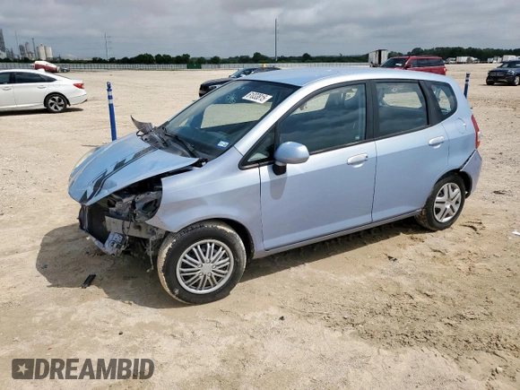 2008 Honda Fit with VIN JHMGD38438S068027, listed as a Copart auction lot 61033815 with 151,639 mi miles and Salvage title. Bid and sale history available at DreamBid. Image 1.