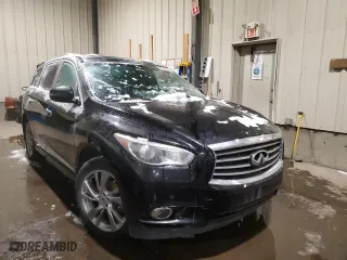 2013 Infiniti JX35 with VIN 5N1AL0MM2DC332028, listed as a Copart auction lot 38962534 with 206,450 mi miles and Salvage Title. Bid and sale history available at carsss.com. Image 4.