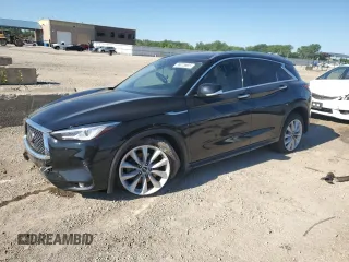 2019 Infiniti QX50 Luxe z VIN 3PCAJ5M34KF110654, wystawiony jako Copart lot #58075995 z przebiegiem 87 967 mil mil oraz Szkoda całkowita • Salvage title. Historia ofert i sprzedaży dostępna na DreamBid. Obrazek 1.