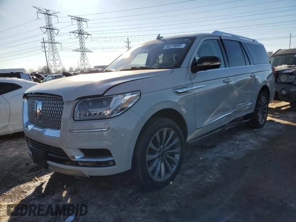 2020 Lincoln Navigator Reserve z VIN 5LMJJ3LT2LEL10059, wystawiony jako Copart lot #46215085 z przebiegiem 78 240 mil mil oraz Szkoda całkowita • Salvage title. Historia ofert i sprzedaży dostępna na DreamBid. Obrazek 1.