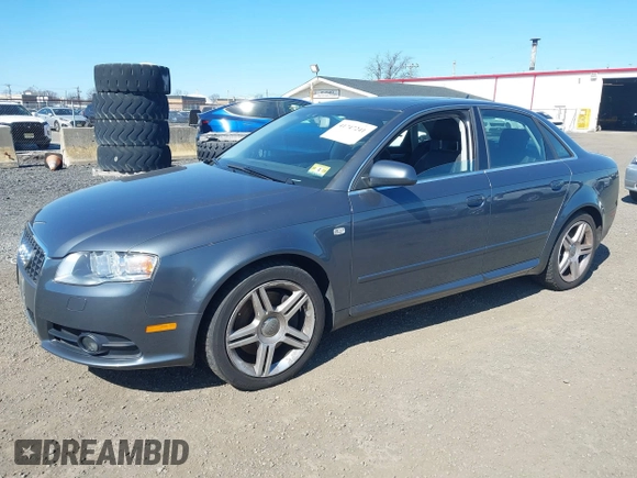 2008 Audi A4 2.0T z VIN WAUDF78E38A054937, wystawiony jako IAAI lot #41747241 z przebiegiem 85 306 mil mil oraz . Historia ofert i sprzedaży dostępna na DreamBid. Obrazek 2.