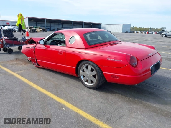 2002 Ford Thunderbird Hardtop Premium with VIN 1FAHP60A02Y130882, listed as a IAAI auction lot 41911737 with 18,521 mi miles and . Bid and sale history available at DreamBid. Image 3.