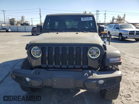 2021 Jeep Wrangler Unlimited Freedom z VIN 1C4HJXDG7MW576977, wystawiony jako Copart lot #80878384 z przebiegiem 19 793 mil mil oraz Szkoda całkowita • Salvage title. Historia ofert i sprzedaży dostępna na DreamBid. Obrazek 5.