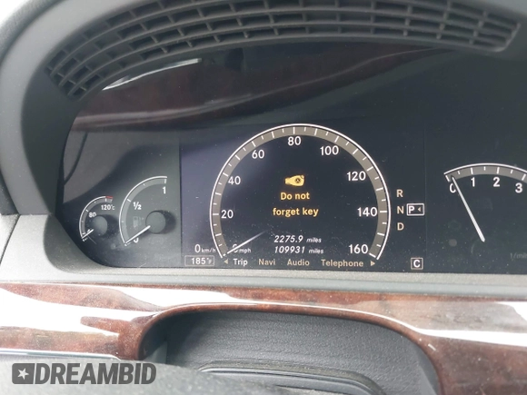 2007 Mercedes-Benz S 550 with VIN WDDNG86XX7A122766, listed as a IAAI auction lot 42375261 with 109,931 mi miles and . Bid and sale history available at DreamBid. Image 7.