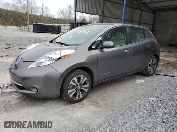 2015 Nissan LEAF SV with VIN 1N4AZ0CPXFC330728, listed as a Copart auction lot 42146623 with 85,961 mi miles. Bid and sale history available at carsss.com. Image 1.