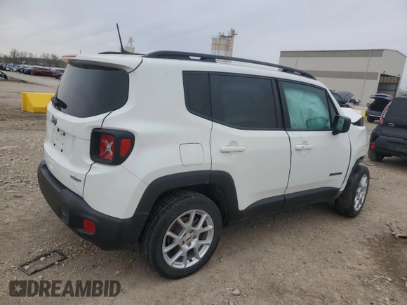 2022 Jeep Renegade Latitude with VIN ZACNJDB11NPN84052, listed as a Copart auction lot 51668205 with Not provided miles and Salvage title. Bid and sale history available at DreamBid. Image 3.
