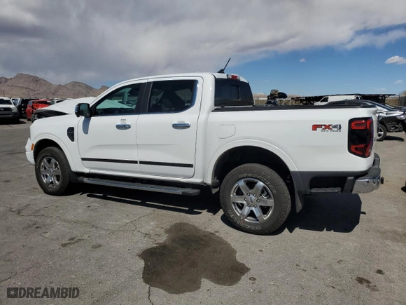 2024 Ford Ranger LARIAT with VIN 1FTER4KH6RLE06429, listed as a Copart auction lot 51450775 with 8,592 mi miles and Salvage Title. Bid and sale history available at carsss.com. Image 2.