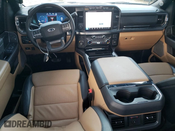 2024 Ford F-350 XL with VIN 1FT8W3DM8REC02732, listed as a Copart auction lot 80866094 with 16,411 mi miles and Salvage Title. Bid and sale history available at DreamBid. Image 8.