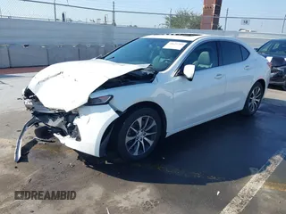 2015 Acura TLX with VIN 19UUB1F39FA024188, listed as a IAAI auction lot 41625709 with 1 mi miles. Bid and sale history available at carsss.com. Image 16.