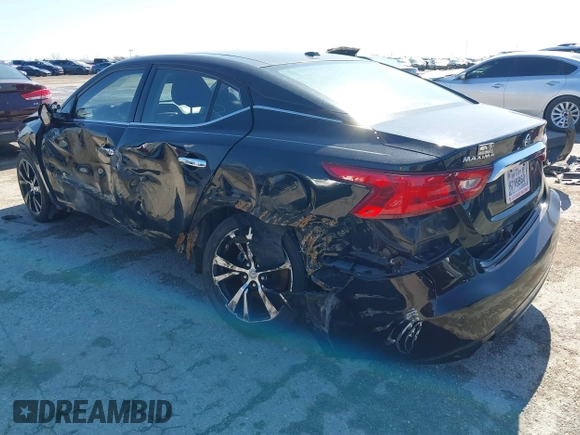 2018 Nissan Maxima SV with VIN 1N4AA6AP3JC387178, listed as a IAAI auction lot 41753170 with 112,538 mi miles and . Bid and sale history available at carsss.com. Image 3.
