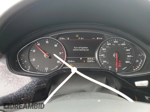 2017 Audi A8 with VIN WAU44AFD4HN010791, listed as a Copart auction lot 78886844 with 133,870 mi miles and Salvage Title. Bid and sale history available at DreamBid. Image 9.