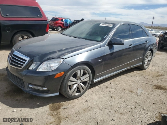 2012 Mercedes-Benz E-Class E 350 Luxury BlueTEC with VIN WDDHF2EB9CA581431, listed as a Copart auction lot 48056255 with 132,457 mi miles and Salvage Title. Bid and sale history available at carsss.com. Image 1.