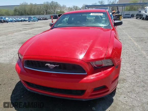 2014 Ford Mustang V6 with VIN 1ZVBP8AM1E5327826, listed as a Copart auction lot 57093825 with 158,268 mi miles and Salvage title. Bid and sale history available at DreamBid. Image 13.