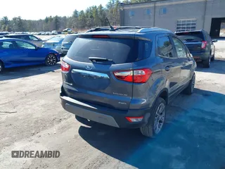2019 Ford EcoSport Titanium with VIN MAJ6S3KL0KC296626, listed as a IAAI auction lot 41731669 with 126,883 mi miles and . Bid and sale history available at DreamBid. Image 4.
