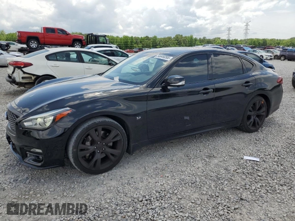 2017 Infiniti Q70 3.7 with VIN JN1BY1AP7HM740431, listed as a Copart auction lot 54449265 with 129,598 mi miles and Salvage title. Bid and sale history available at DreamBid. Image 1.