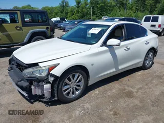 2014 Infiniti Q50 Sport with VIN JN1BV7AR3EM681886, listed as a IAAI auction lot 42382281 with 140,005 mi miles and . Bid and sale history available at DreamBid. Image 23.
