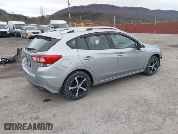 2019 Subaru Impreza Premium z VIN 4S3GTAD68K3761337, wystawiony jako IAAI lot #41921224 z przebiegiem 85 223 mil mil oraz . Historia ofert i sprzedaży dostępna na DreamBid. Obrazek 4.