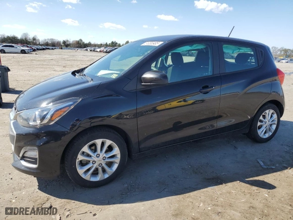 2021 Chevrolet Spark 1LT with VIN KL8CD6SA4MC725964, listed as a Copart auction lot 51055985 with 65,604 mi miles and Salvage Title. Bid and sale history available at carsss.com. Image 1.