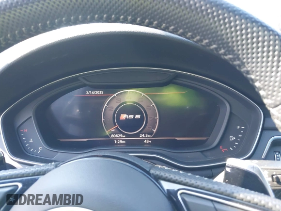 2019 Audi RS 5 Sportback z VIN WUABWCF50KA903597, wystawiony jako IAAI lot #41574876 z przebiegiem 80 629 mil mil oraz . Historia ofert i sprzedaży dostępna na DreamBid. Obrazek 15.