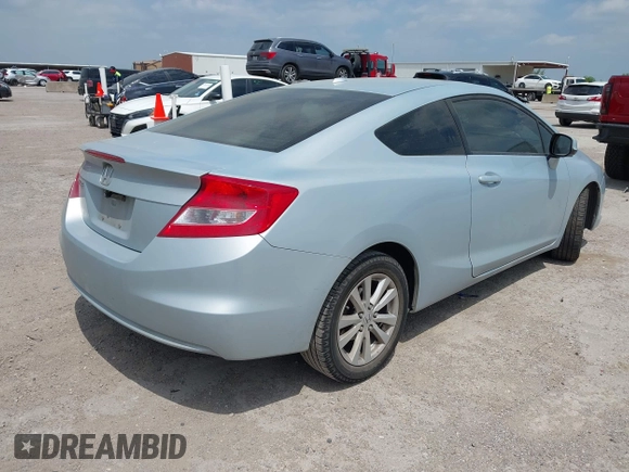 2012 Honda Civic Cpe EX-L with VIN 2HGFG3B12CH532204, listed as a IAAI auction lot 42038754 with 190,675 mi miles. Bid and sale history available at carsss.com. Image 4.
