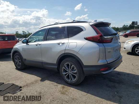 2020 Honda CR-V EX-L with VIN 5J6RW2H80LL047425, listed as a Copart auction lot 61838695 with 20,869 mi miles and Salvage title. Bid and sale history available at DreamBid. Image 2.