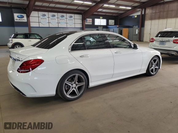 2016 Mercedes-Benz C 300 Luxury with VIN 55SWF4KB4GU126497, listed as a Copart auction lot 54572505 with 101,699 mi miles and Salvage Title. Bid and sale history available at DreamBid. Image 3.