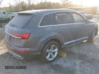 2020 Audi Q7 Premium with VIN WA1AJAF74LD009951, listed as a IAAI auction lot 41418433 with 58,291 mi miles. Bid and sale history available at carsss.com. Image 4.