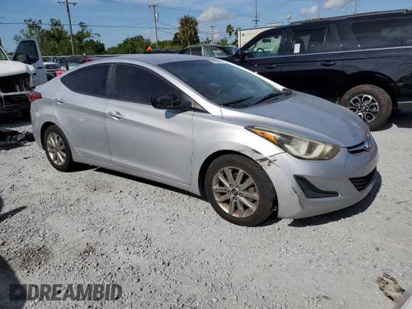 2014 Hyundai Elantra SE with VIN 5NPDH4AEXEH481154, listed as a Copart auction lot 63618325 with 113,439 mi miles and Salvage title. Bid and sale history available at DreamBid. Image 4.