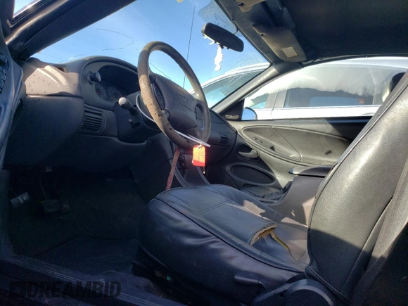 2001 Ford Mustang Deluxe with VIN 1FAFP44411F207916, listed as a Copart auction lot 50349915 with 142,609 mi miles and Salvage Title. Bid and sale history available at carsss.com. Image 7.
