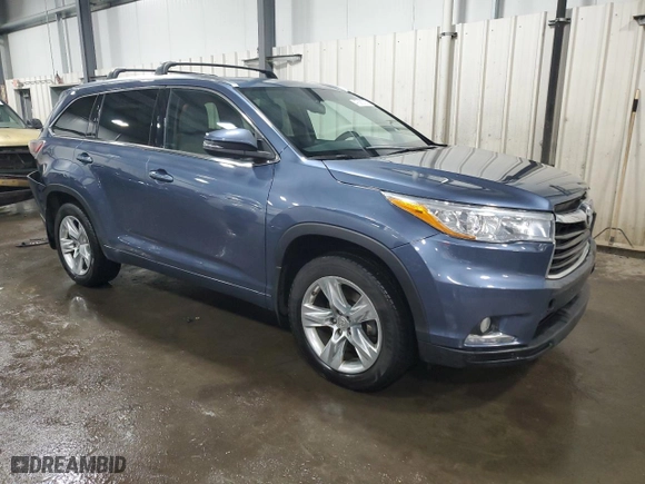 2015 Toyota Highlander Limited with VIN 5TDDKRFH9FS183319, listed as a Copart auction lot 47592705 with 146,876 mi miles and Salvage Title. Bid and sale history available at carsss.com. Image 4.