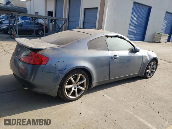 2006 Infiniti G35 Coupe with VIN JNKCV54E06M715667, listed as a Copart auction lot 89386075 with 93,970 mi miles and Clean Title. Bid and sale history available at carsss.com. Image 3.