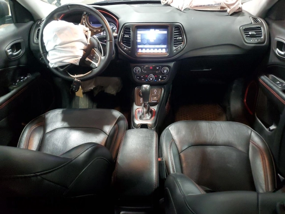 2019 Jeep Compass Trailhawk with VIN 3C4NJDDB4KT647187, listed as a Copart auction lot 50260575 with 63,098 mi miles and Salvage Title. Bid and sale history available at carsss.com. Image 8.