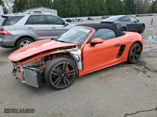 2022 Porsche 718 Boxster S with VIN WP0CB2A85NS221192, listed as a Copart auction lot 51336975 with 10,726 mi miles and Salvage Title. Bid and sale history available at carsss.com. Image 1.