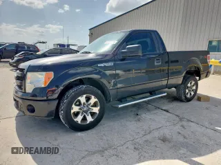 2013 Ford F-150 XL with VIN 1FTMF1CF0DFA45383, listed as a Copart auction lot 61390925 with 153,705 mi miles and Salvage title. Bid and sale history available at DreamBid. Image 1.