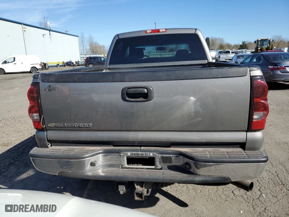 2006 Chevrolet Silverado 2500HD Work Truck with VIN 1GCHK23296F135960, listed as a Copart auction lot 46772585 with 77,046 mi miles and Salvage Title. Bid and sale history available at carsss.com. Image 6.