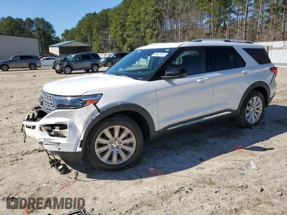 2020 Ford Explorer Limited with VIN 1FMSK8FH5LGC24015, listed as a Copart auction lot 49627615 with 40,729 mi miles and Salvage Title. Bid and sale history available at carsss.com. Image 1.