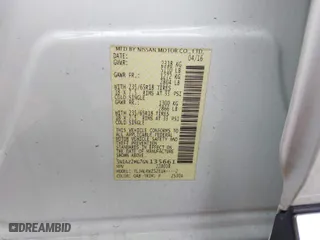 2016 Nissan Murano S with VIN 5N1AZ2MG7GN135661, listed as a IAAI auction lot 41886263 with 96,105 mi miles. Bid and sale history available at carsss.com. Image 9.