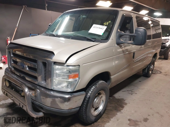 2008 Ford Econoline Passenger XL with VIN 1FBNE31L88DA50347, listed as a IAAI auction lot 41153602 with Not Provided miles. Bid and sale history available at carsss.com. Image 18.