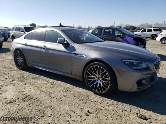 2013 BMW 6 Series 640i with VIN WBA6A0C59DDF14040, listed as a Copart auction lot 41897225 with 73,446 mi miles and Salvage Title. Bid and sale history available at carsss.com. Image 4.