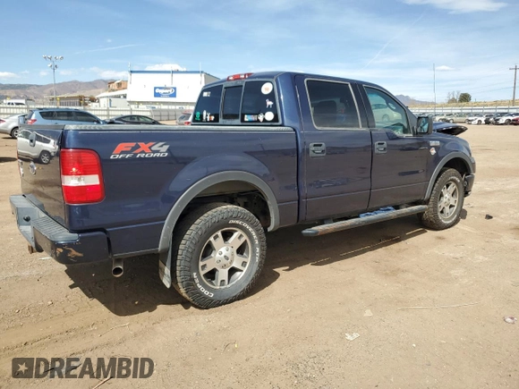 2004 Ford F-150 XLT with VIN 1FTPW14554KB86606, listed as a Copart auction lot 50894475 with 161,366 mi miles and Salvage Title. Bid and sale history available at carsss.com. Image 3.