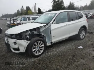 2016 BMW X3 xDrive28i with VIN 5UXWX9C54G0D76844, listed as a Copart auction lot 52458505 with 79,221 mi miles and Salvage Title. Bid and sale history available at carsss.com. Image 1.