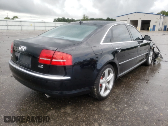 2009 Audi A8 4.2L z VIN WAUMV94E39N007602, wystawiony jako Copart lot #54664901 z przebiegiem 128 283 mil mil oraz Nie do naprawy • Non repairable. Historia ofert i sprzedaży dostępna na DreamBid. Obrazek 4.