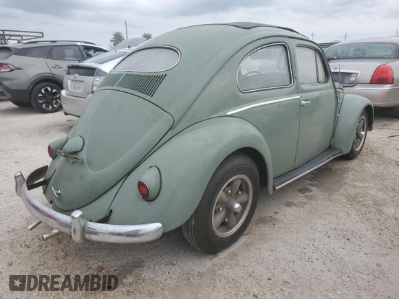 1957 Volkswagen Beetle with VIN 1308207, listed as a Copart auction lot 75331194 with 64,862 mi miles and Non Repairable. Bid and sale history available at DreamBid. Image 3.