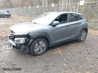 2021 Hyundai Kona Electric Ultimate with VIN KM8K53AG0MU108118, listed as a IAAI auction lot 41247324 with 21,679 mi miles. Bid and sale history available at carsss.com. Image 2.